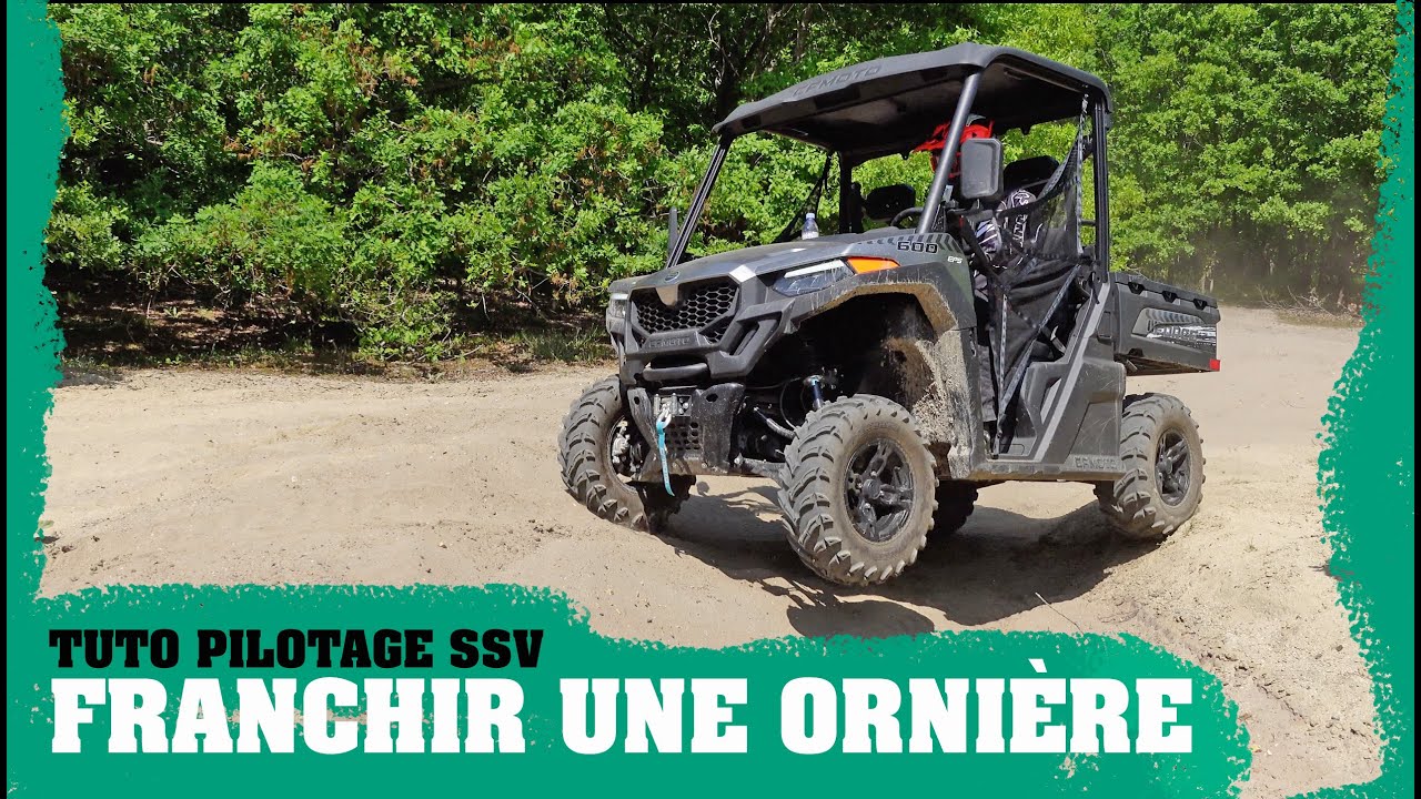 Tuto pilotage : franchir une ornière en SSV - YouTube