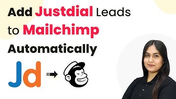 Add Justdial Leads to Mailchimp Automatically