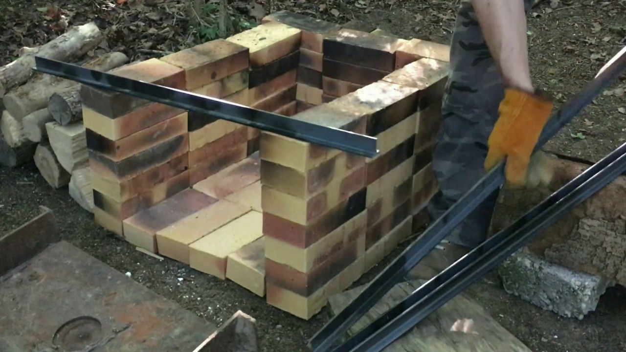 Construire un four à pizza à bois à pain barbecue en plein air fumoir en pierre à brique 