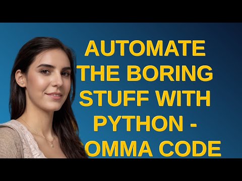 Codereview: Automate the boring stuff with python - Comma Code