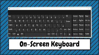 In this video show you can find the on-screen keyboard windows 10. is
particularly handy if one or more of keys has broken on physical
keyboa...