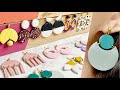 10 Polymer Clay Earrings Using Circle Cutter | Trendy Statement Earrings