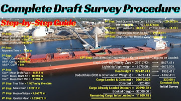Complete Draft Survey Procedure: Step-by-Step Guide for Cargo Calculations