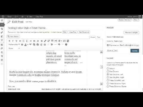 WordPress Theme Super Editor Style- bye bye shortcode!