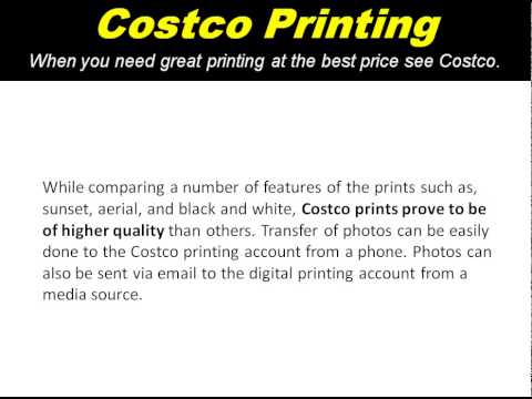 costco printing youtube