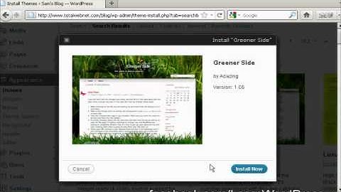 Learn WordPress - How to find & install themes automatically