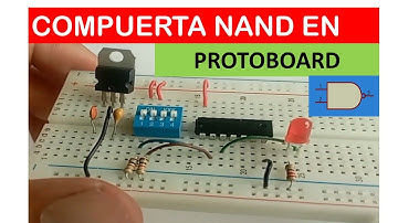 COMPUERTA NAND EN PROTOBOARD