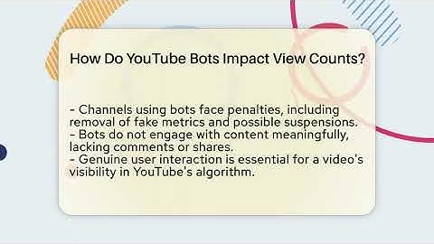 How Do YouTube Bots Impact View Counts? - Everyday-Networking