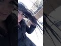 Girl Freezes Her Hair When She Goes Outside After Washing It #shorts