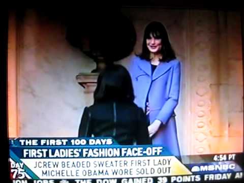 First Lady Michelle Obama n Carla Bruni in Fashion France