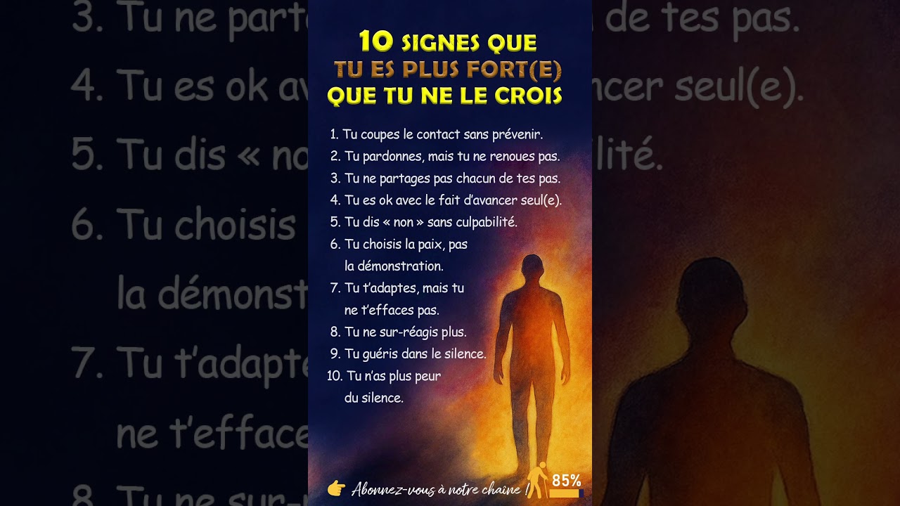 10 signes que tu es mentalement fort
