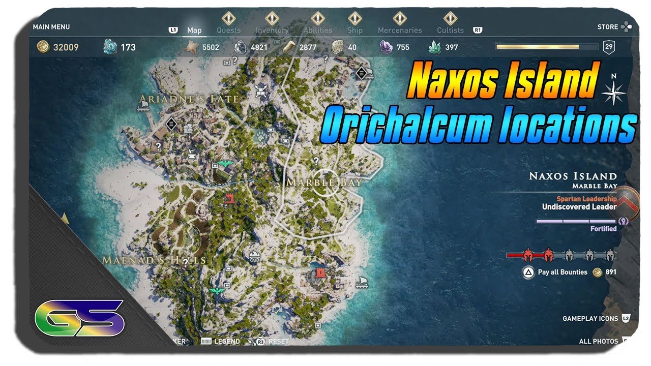 Assassin's Creed Odyssey Orichalcum locations and sources