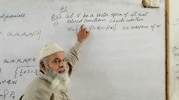 MATH-224, Lec#9, Proving Subspace