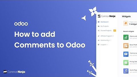 How to add a Comments to Odoo