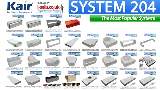 SYSTEM 204 RECTANGULAR DUCTING AND FITTINGS 204mm x 60mm