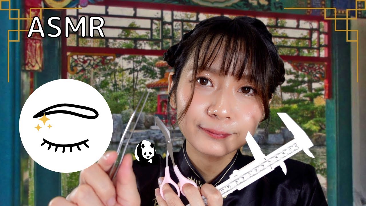 【ASMRロールプレイ】エセ中国式眉毛手入れよく眠れる音で金運上昇♪