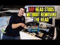 How To Install ARP Head Studs Without Removing The Cylinder Head  - RB25 NEO | R34 Build e.p 8