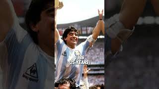 Evolution of Diego Maradona 🇦🇷⚽ #evolution #edit #shorts #diegomaradona