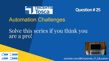 Drop down Table | TOSCA Obstacles | TOSCA Automation Challenge #25