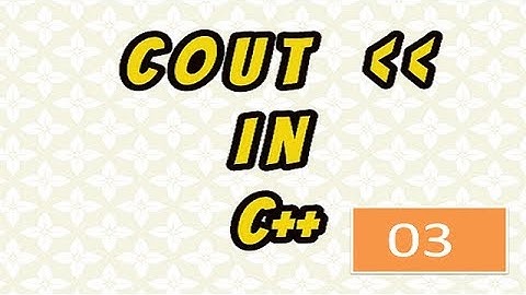 3 #Output Statement || Cout in C++ Programming || (Hindi)