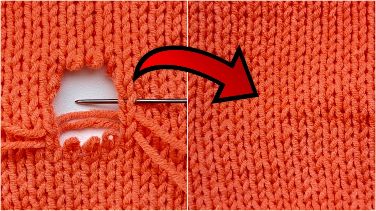 Easy Way To Mend A Hole In A Knitted Sweater All You Need Is A easy-way-to-mend-a-hole-in-a-knitted-sweater-all-you-need-is-a