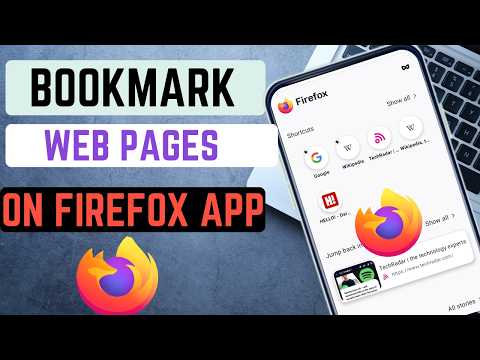 How To Bookmark Web Page On Firefox Browser App Using Smartphone