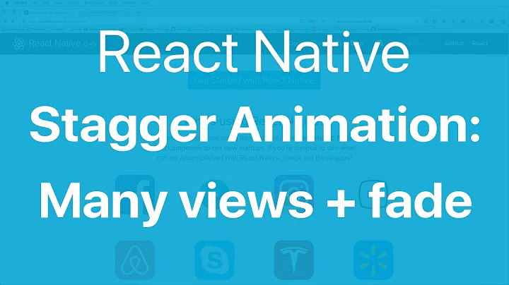 68-React Native Animations#3. Animate multiple Views with Stagger and Fade