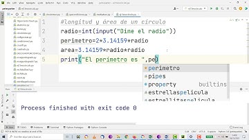 Programación Python Longitud y área de un círculo TIC ESO Bachillerato IES Monterroso
