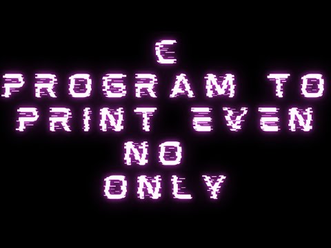 Write C Program In Which Keep Taking Number From User Until User Enter Odd Number || #19 #clanguage