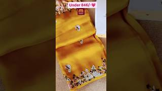 Beautiful Yellow Saree On Meesho Trending Bridal Saree