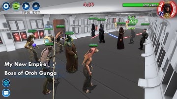 Gungans (Jar Jar Omicrons/Phalanx Datacron) vs Lord Vader |5v5 Grand Arena SWGOH|