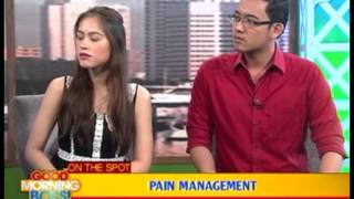 Panayam Kay Dr. Christian Emmanuel V. Mancao, Kaugnay Sa Tinatawag Na Pain Management