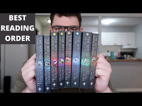 The witcher reading order, what order should you read netflix the witcher books | booktube |