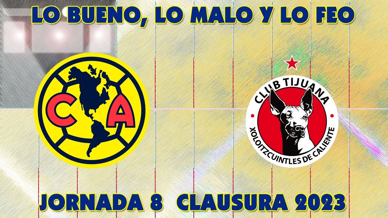 CLUB AMÉRICA | LO BUENO, LO MALO Y LO FEO CONTRA XOLOS DE TIJUANA - YouTube