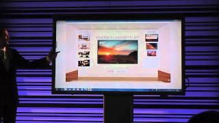 Demo: Sharp's 80 inch touchscreen display