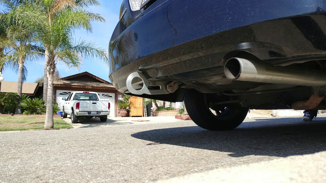 Honda accord muffler delete YouTube
