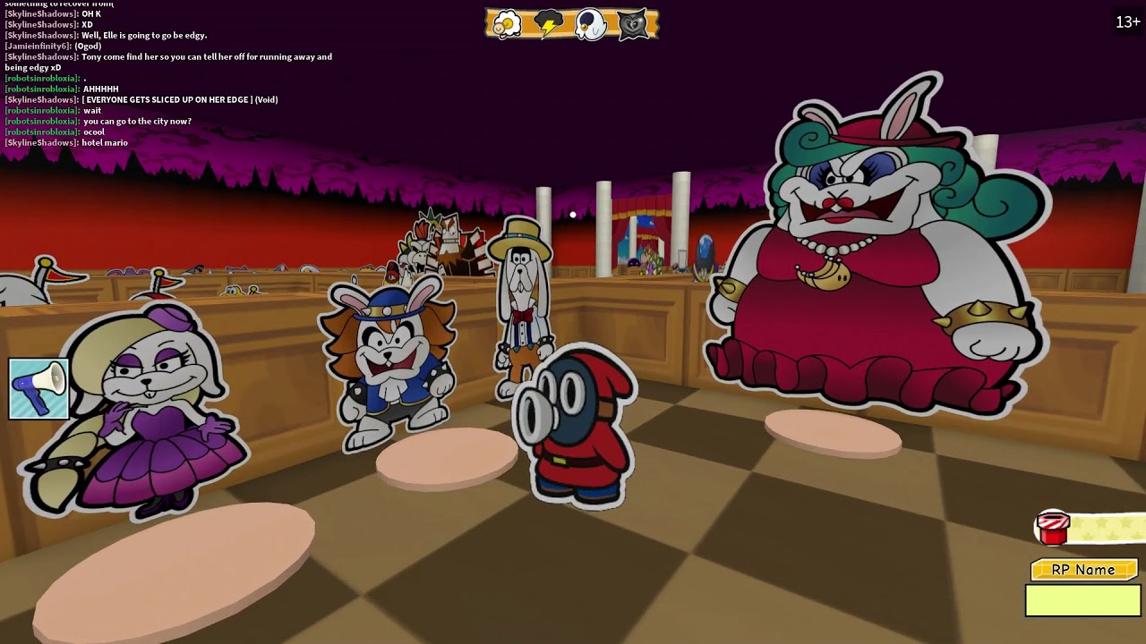 Roblox Paper Mario World Rp Characters Youtube - roblox paper mario roleplay
