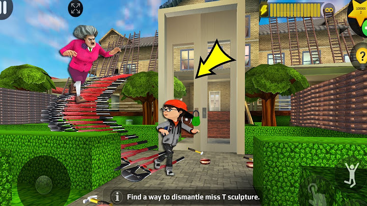 Scary Teacher 3D - with nick and tani troll Miss T fell face down  part 4638#scaryteacher3d