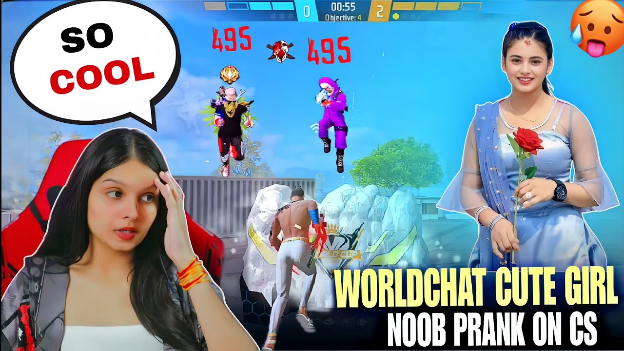 World Chat Noob Prank With Angry Girl