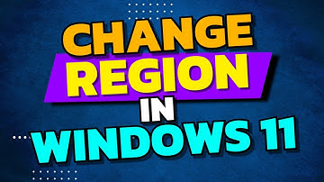 How to change region In windows 11