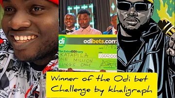 KHALIGRAPH LIVE ON .THE GRAND FINALE OF THE ODI BET