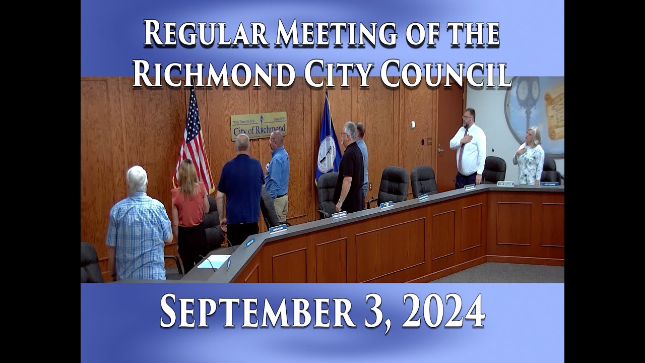Regular Meeting of the Richmond City Council on September 3, 2024 - YouTube