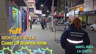 Nightlife La Costa Argentina - Noche Muy Fria De Otoño Por El Centro De Santa Teresita