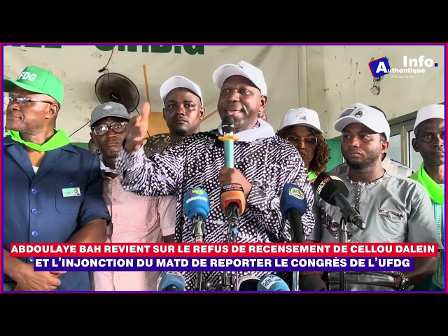 🚨🇬🇳| Abdoulaye Bah revient sur le refus de recensement de Cellou Dalein Diallo et l’injonction du MATD de reporter le congrès de l’UFDG ⬇️