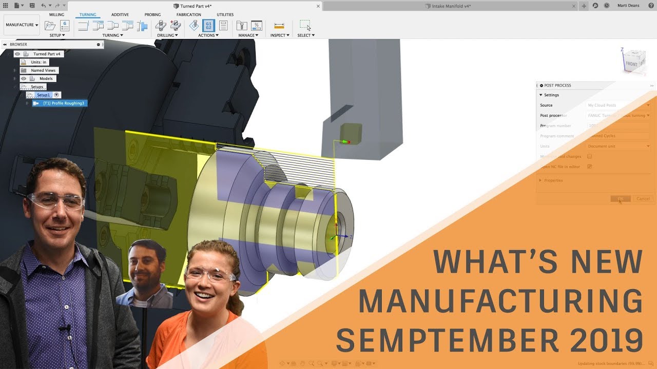 3d design software free download What's New in Fusion 360 Manufacturing - September 2019