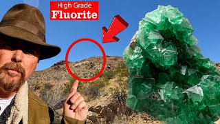 Finding High Grade Fluorite in Deserted Gold Mine