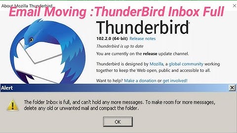 Fix Email Moving ThunderBird Inbox Full l Email Inbox full on thunderbird Problem @rasikkhoradiya