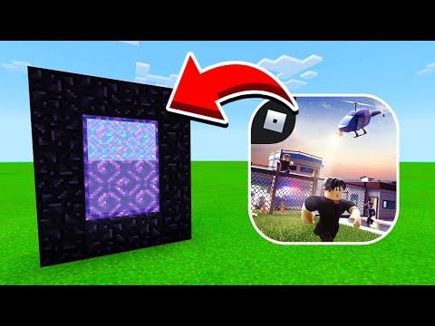 How To Make a Portal to the ROBLOX Dimension in Minecraft Pocket Edition (Roblox Jailbreak Portal)