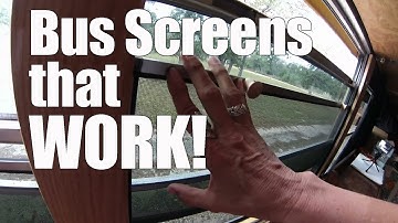 Short Bus Conversion - window screens that WORK