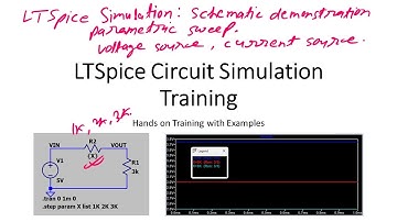 008 LTSpice Schematic Parametric Sweep Example and demonstration